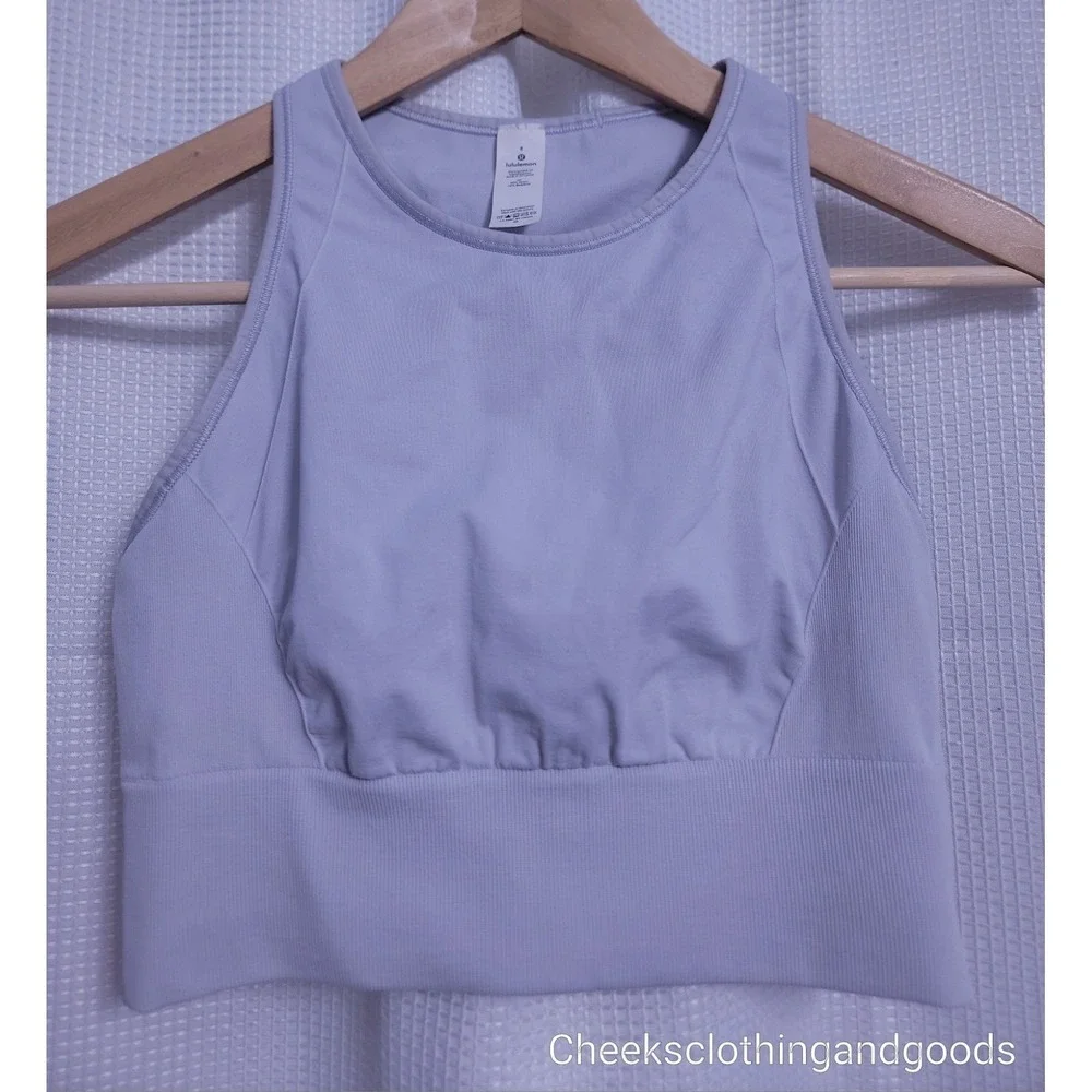 Lululemon 8 Ebb to Train Bra W2BLGS Medium Support C/D Cup Racerback